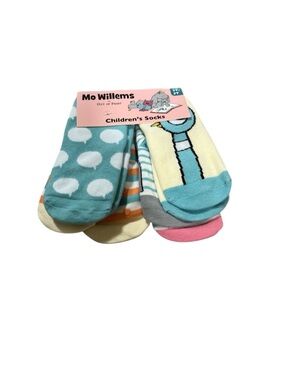 Mo Willems Children’s Socks - Pastel Polka Dot & Character Mix 2T-3T 
NWT